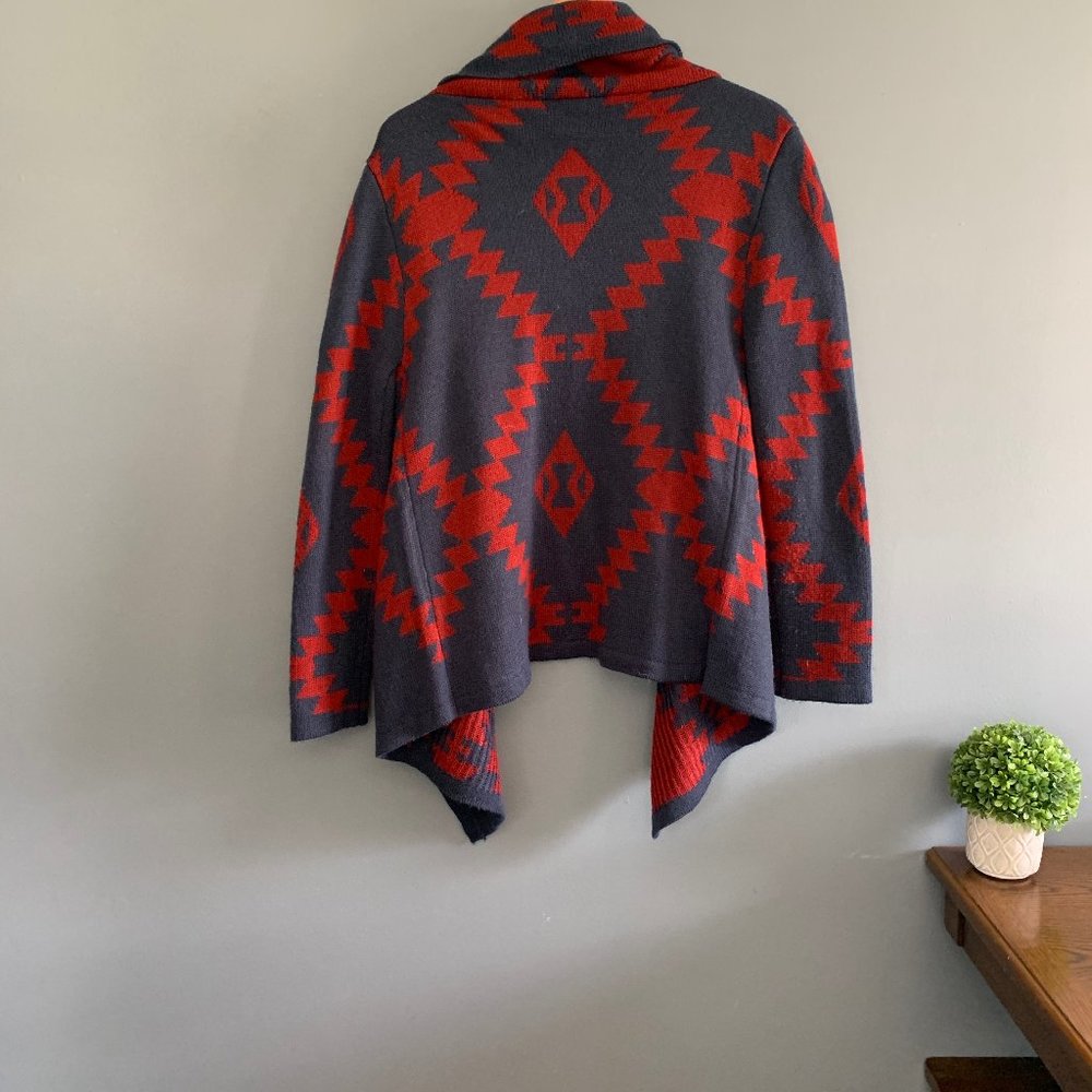 Moon Collection Aztec Over Sized Cardigan XS S - Picture 3 of 6